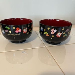 Disney Tokyo Mickey and Minnie rice bowls